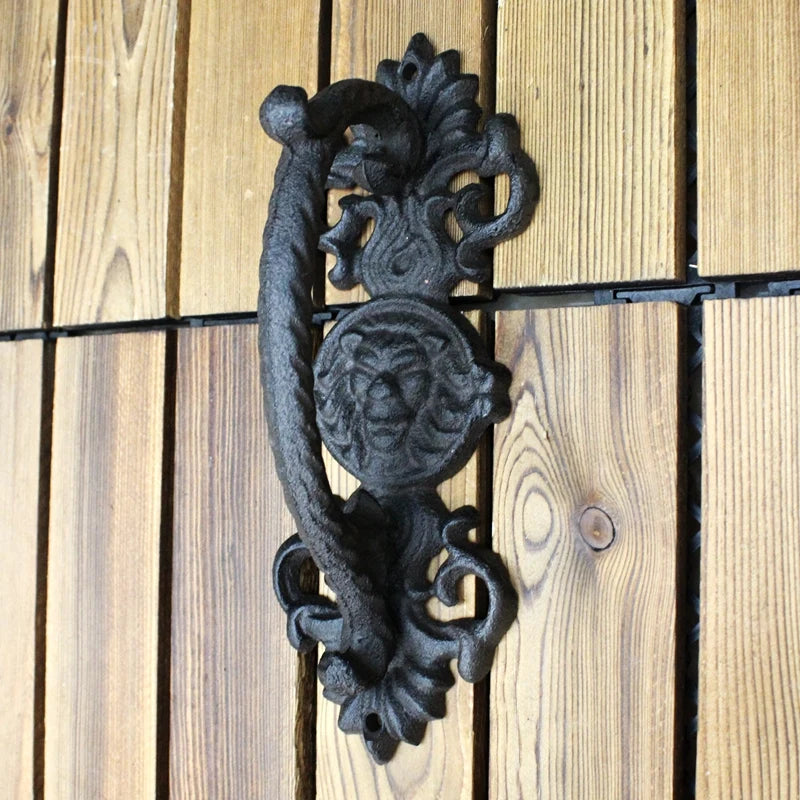 European retro garden Cast iron patio art door handles home decoration Wall decoration door handle room accessories