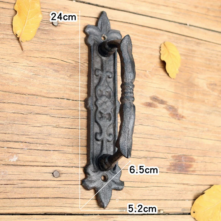 European retro garden Cast iron patio art door handles home decoration Wall decoration door handle room accessories