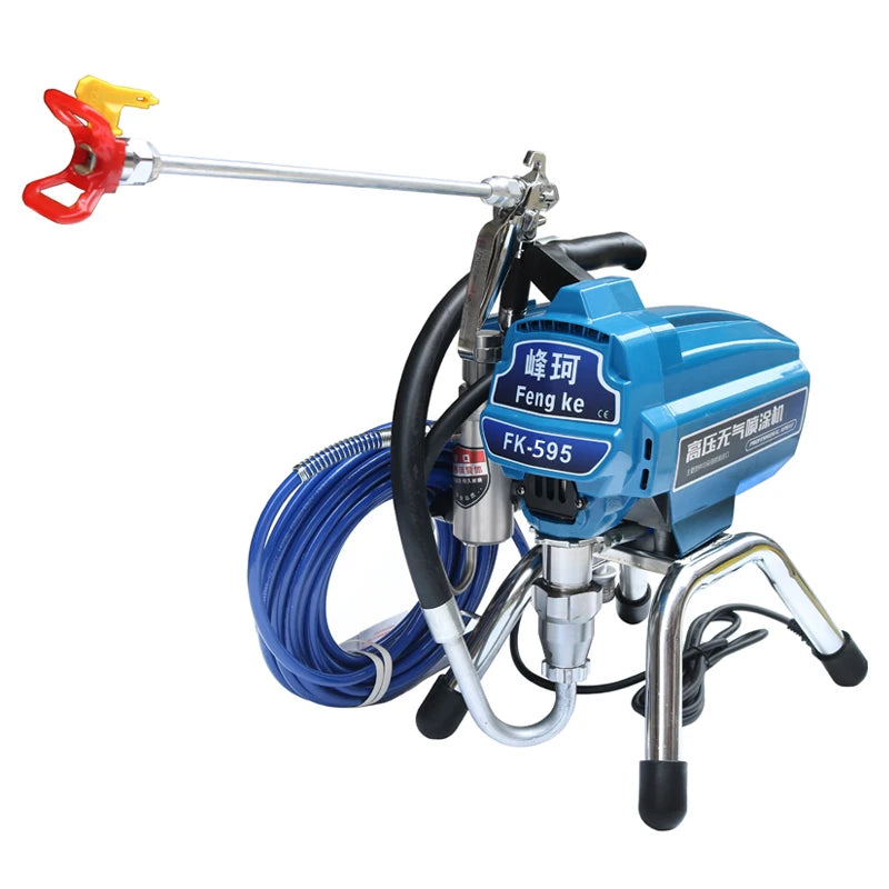 High Quality Electric Airless Spray With Brushless Motor Spray Gun 2600W 2.6L Piston Pump Paint Sprayer 595 Painting Machine