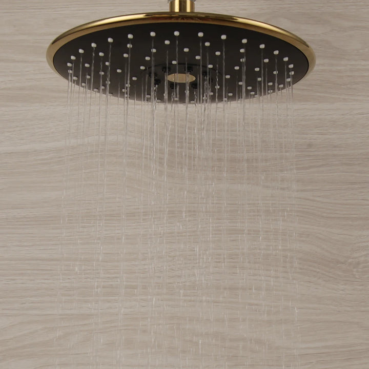 KEMAIDI Thermostatic Shower Set Gold Bathroom Shower System 38 Thermostatic Bath Shower Set