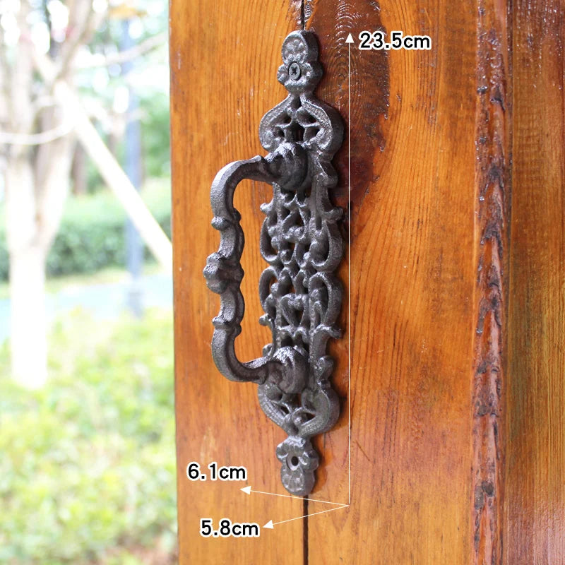 European retro garden Cast iron patio art door handles home decoration Wall decoration door handle room accessories
