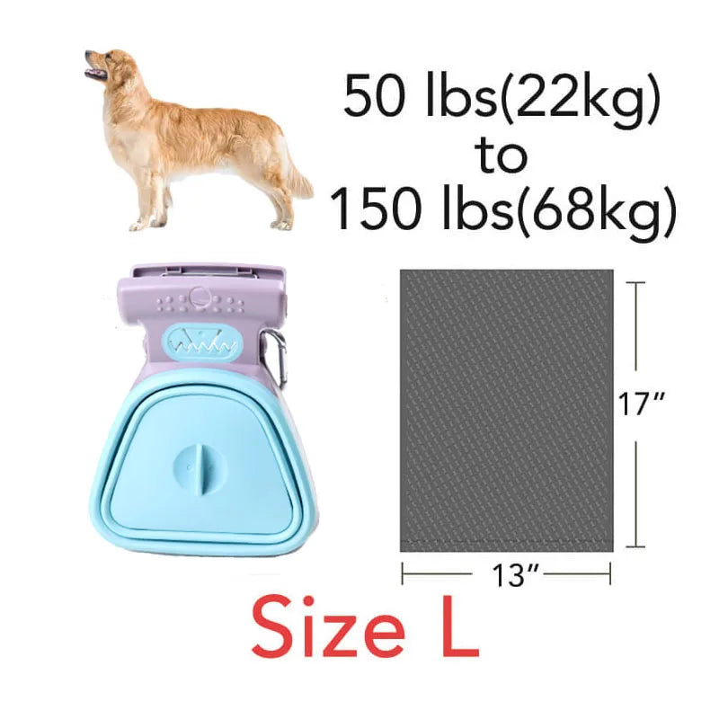 Dog Poop Bag Dispenser Travel Foldable Pooper Scooper Poop Scoop Clean Animal Waste Picker Cleaning Tools Pet Products