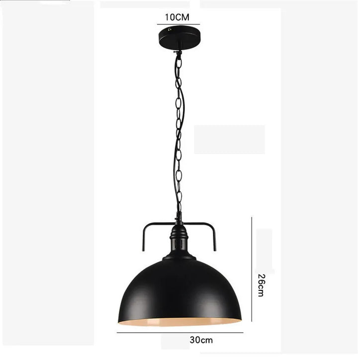 Loft Industrial Retro Iron Pendant Lights Lampshade for Restaurant Clothing Store Light Cafe Cover Kitchen Home Hanging Lamp