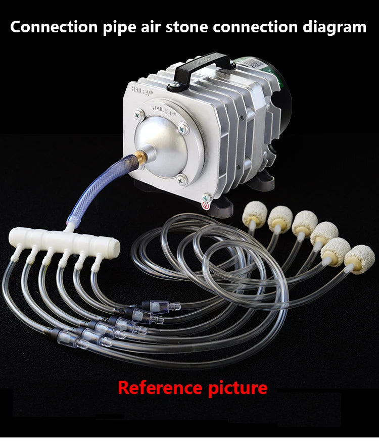 Hailea 220v Air Compressor for Aquarium Accessories 70L/MIN Electromagnetic Pump Fish Tank Accessories Aerator for Aquarium Pet