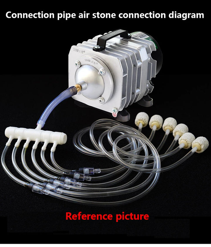 Hailea 220v Air Compressor for Aquarium Accessories 70L/MIN Electromagnetic Pump Fish Tank Accessories Aerator for Aquarium Pet