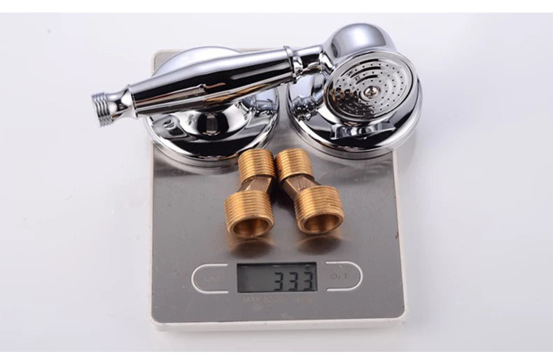 ELLEN Wall Mounted Bathroom Bath Faucet with Hand Shower Black Bath Tub Mixer Tap Bath Shower Mixer ELS2300