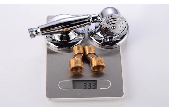 ELLEN Wall Mounted Bathroom Bath Faucet with Hand Shower Black Bath Tub Mixer Tap Bath Shower Mixer ELS2300