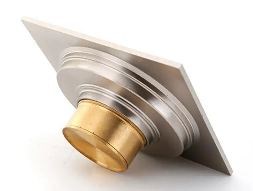 Brass Matte Black Square Style rolse gold Floor Drainer gold Waste drain Bathroom brushed nickel Shower Drain DR087
