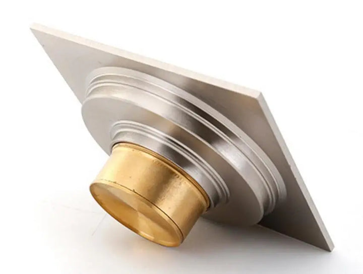 Brass Matte Black Square Style rolse gold Floor Drainer gold Waste drain Bathroom brushed nickel Shower Drain DR087