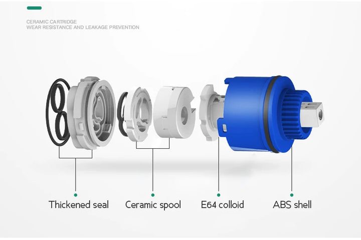 ELLEN Antique Bronze Bath Sink Faucet Double Handle Basin Sink Faucet Hot and Cold Water Mixer 3 Hole Bathroom Faucet ELF8001-3