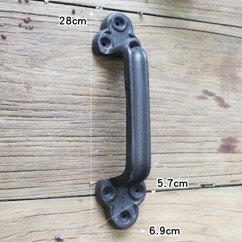 European retro garden Cast iron patio art door handles home decoration Wall decoration door handle room accessories