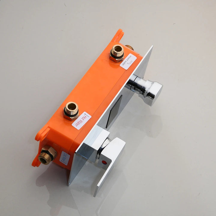 KEMAIDI Bathroom Shower Faucet Set MultifunctionalTemperature Digital Display Shower Systerm Mixer Tap w/ Body Massage Jets