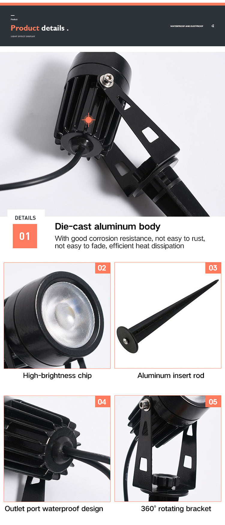 Smart Tuya RGB Landscape Light LED Garden Lamp Waterproof APP Control 16 Million Colors Outdoor Yard Lawn Spotlights