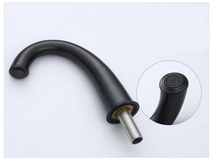 Brushed Nickel Widespread Basin Faucet Dual Handle Bathroom Sink Mixer Tap 3 Holes