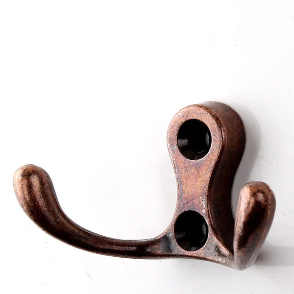 KAK Zinc Alloy Vintage Bronze Cloth Hook Hangers Wall Hook Coat Bag Hat Hanging Hooks Bathroom Kitchen Anitque Racks with screws