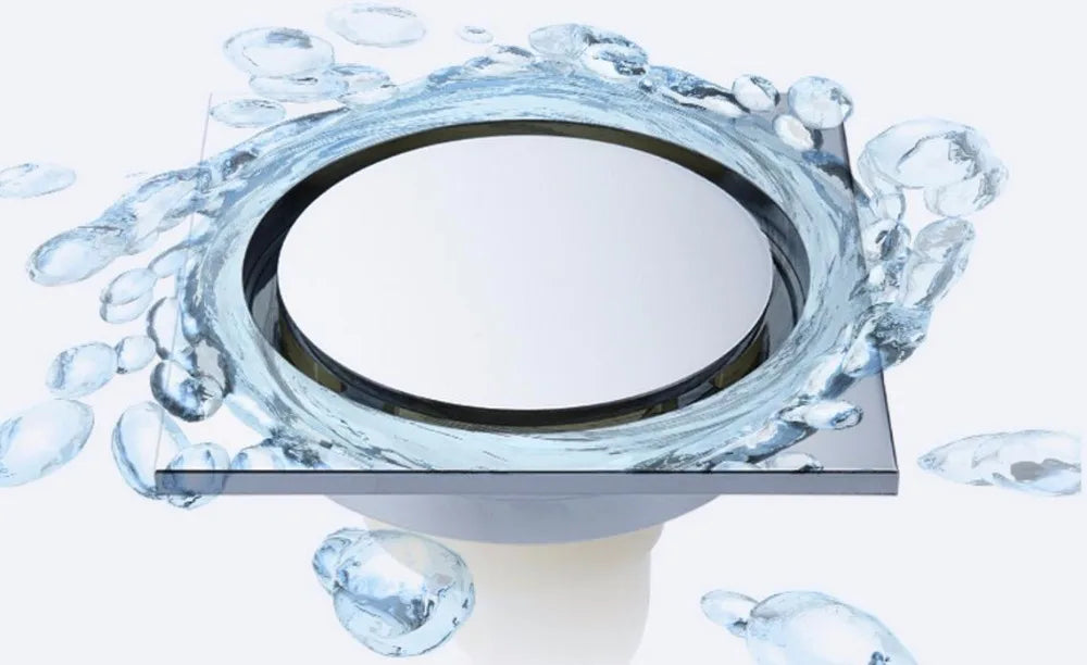 Brass Round Floor Drain Anti-Odor Valve Cover Shower Trap Drains for Kitchen Bathroom Laundry Room Bathroom Accessories