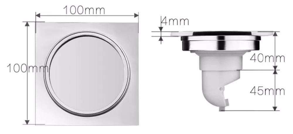 Brass Round Floor Drain Anti-Odor Valve Cover Shower Trap Drains for Kitchen Bathroom Laundry Room Bathroom Accessories