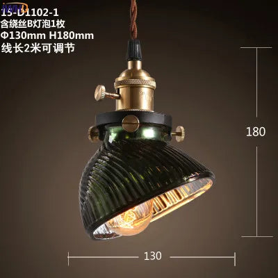 IWHD Glass Vintage Industrial Pendant Lighting Bar Restaurent LED Edison Bulb Light Fixtures Retro Loft Lamp Hanglamp