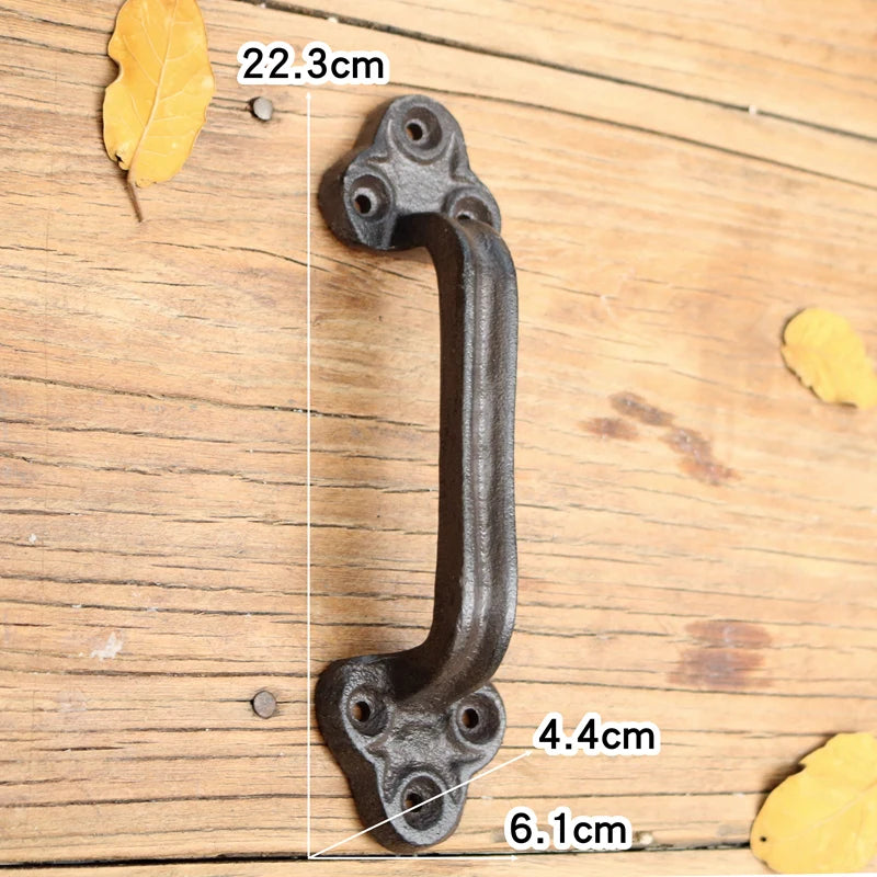 European retro garden Cast iron patio art door handles home decoration Wall decoration door handle room accessories