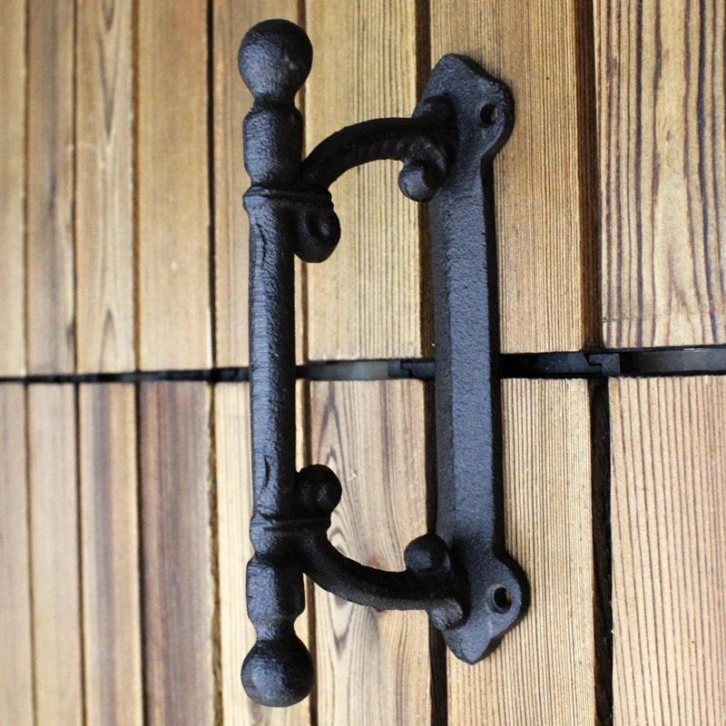 European retro garden Cast iron patio art door handles home decoration Wall decoration door handle room accessories