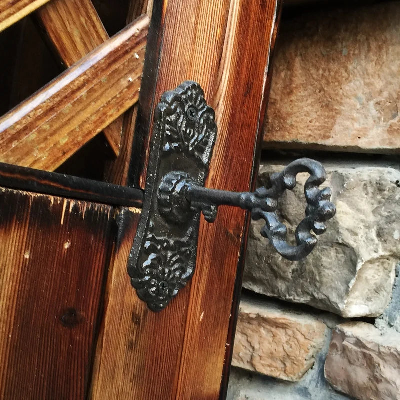 European retro garden Cast iron patio art door handles home decoration Wall decoration door handle room accessories