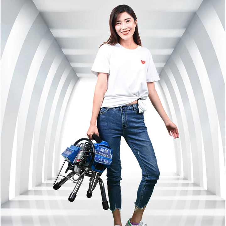 High Quality Electric Airless Spray With Brushless Motor Spray Gun 2600W 2.6L Piston Pump Paint Sprayer 595 Painting Machine