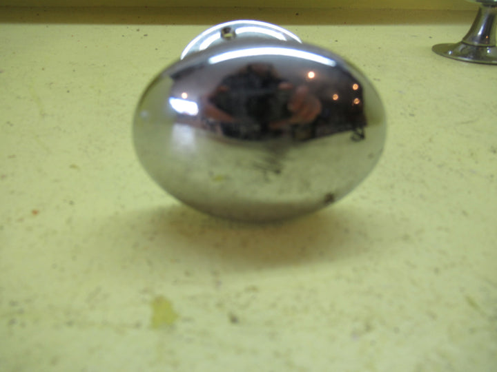 Chrome Wide Flat Oval Knob 60L x 45W x 55H