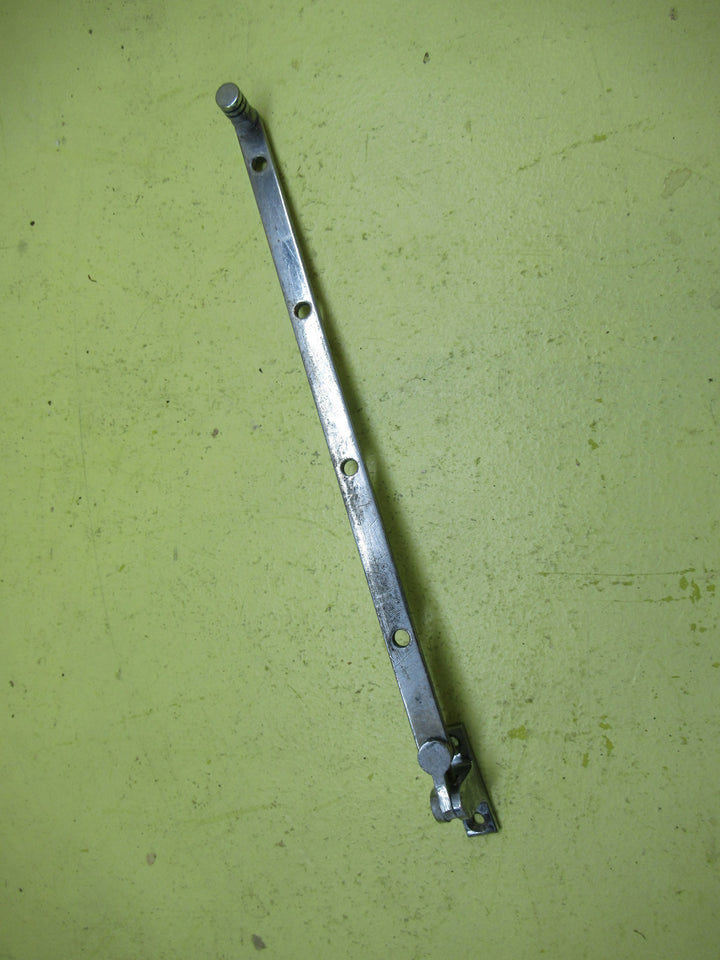 Chrome Ribbed End Casement Stay with Rectange End 320L x 12W