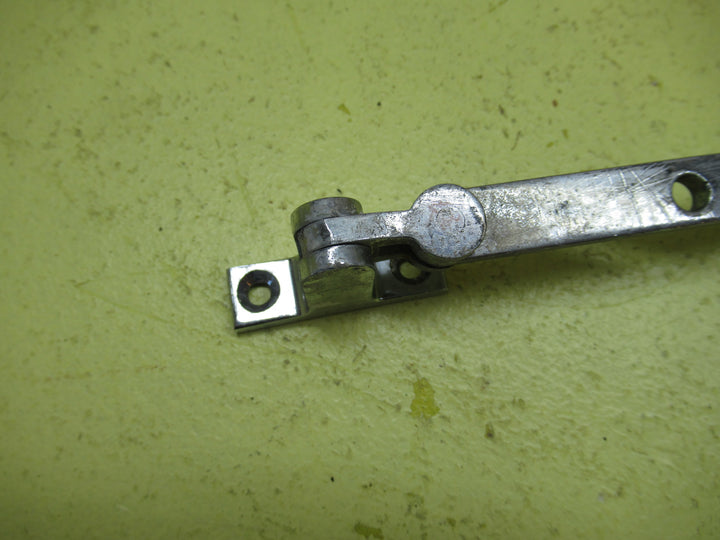 Chrome Ribbed End Casement Stay with Rectange End 320L x 12W