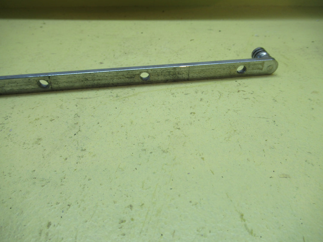 Chrome Ribbed End Casement Stay with Rectange End 320L x 12W