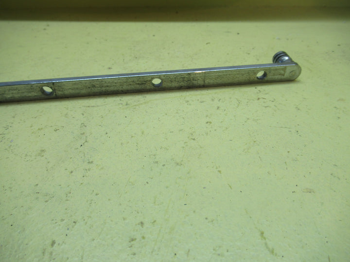 Chrome Ribbed End Casement Stay with Rectange End 320L x 12W