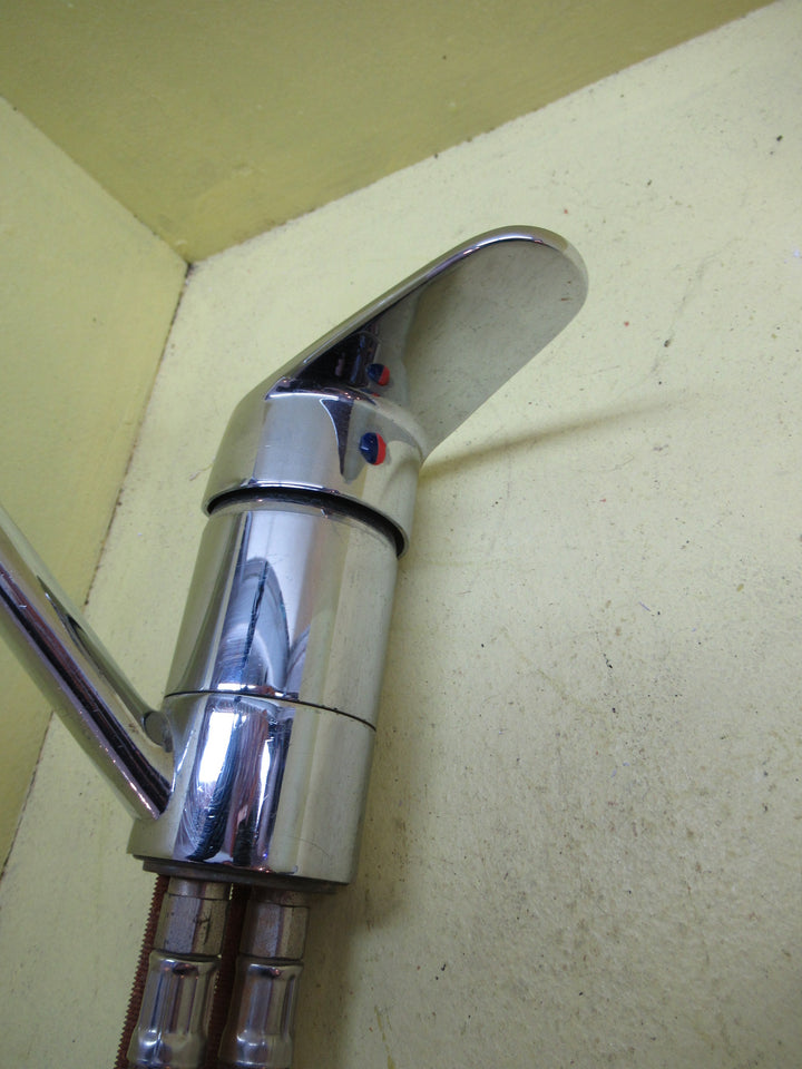 Kitchen Mixer Tap with Flexi Hose 110L x 50Dia x 110 Lever.250L Spout