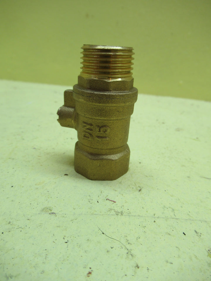 Brass DN15 3/4 Ball Corp Valve 52H x 15-20Dia