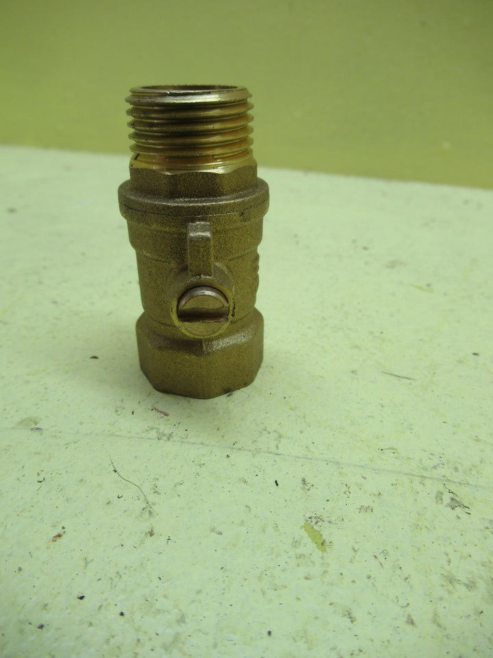 Brass DN15 3/4 Ball Corp Valve 52H x 15-20Dia