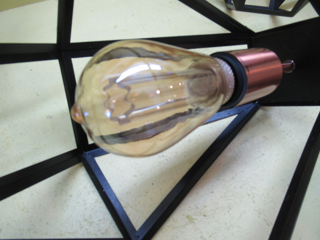 Diamond Shape Cage Pendant Light 350H x 270W x 270D