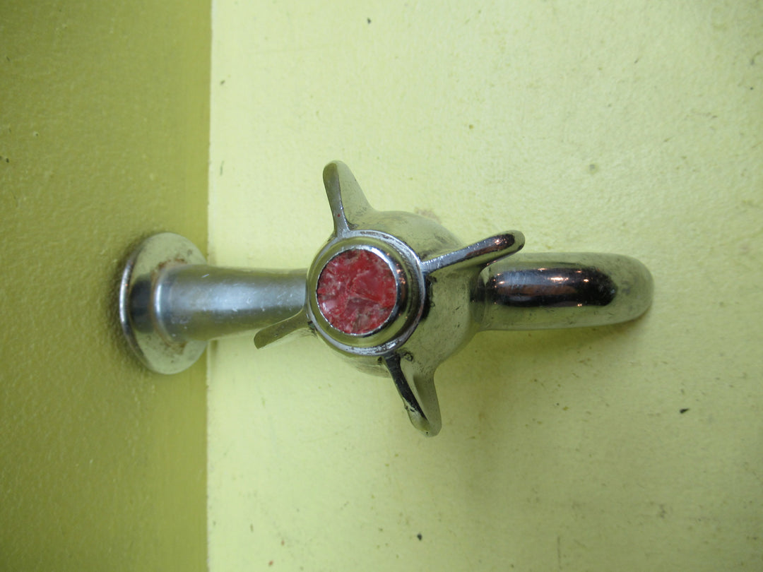 Chrome Fin Top Wall Tap 85H x 60W x 150D