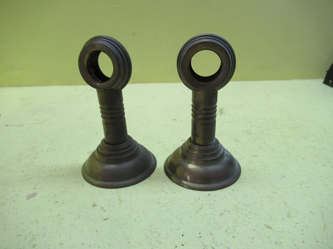 Brass Curtain Rod Holders(2) 105D x 62Dia