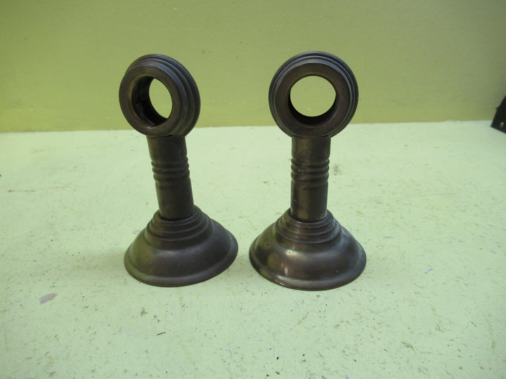 Brass Curtain Rod Holders(2) 105D x 62Dia