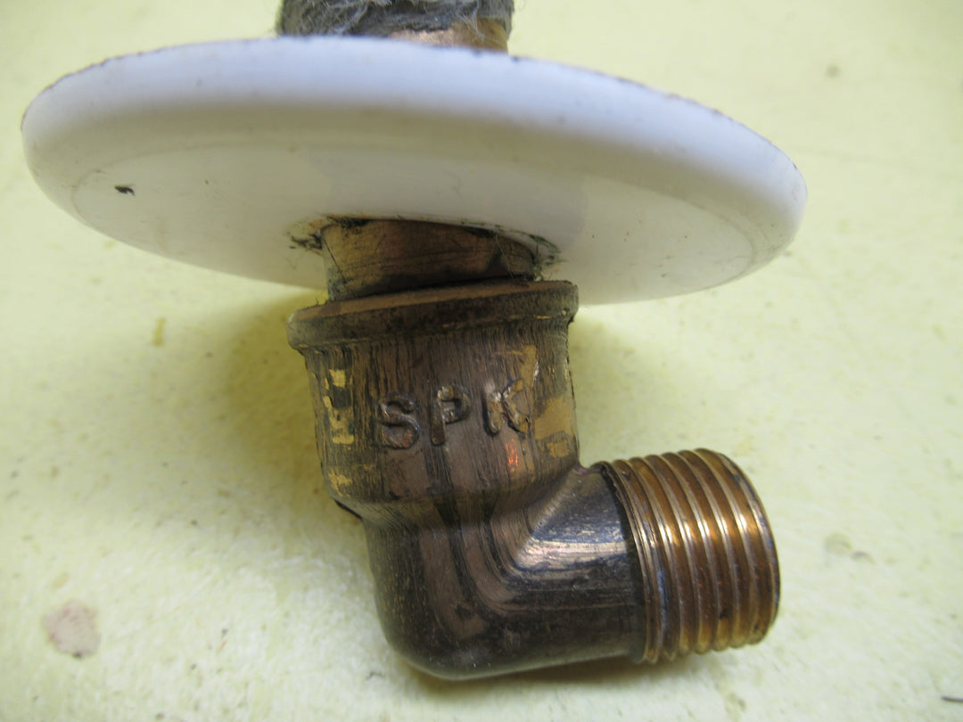 Corner Brass Connecting Pipes 75L x 45W