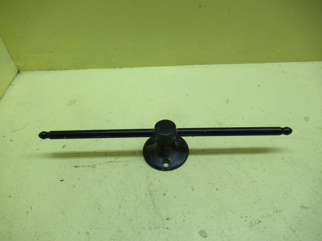 Black Double Towel Holder 48Dia x 240W x 37D