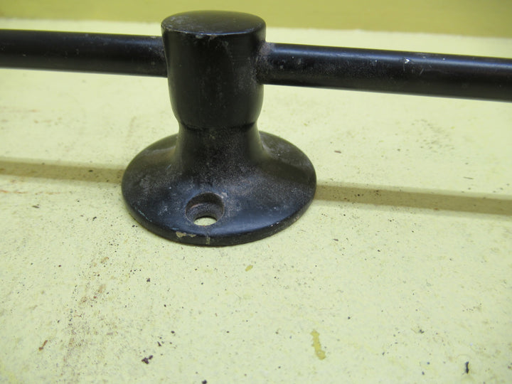 Black Double Towel Holder 48Dia x 240W x 37D