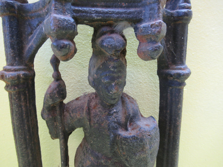 Knight in a Collum holding a Sheild Door Stop(Cira 1805) 440H x 200W x 75D