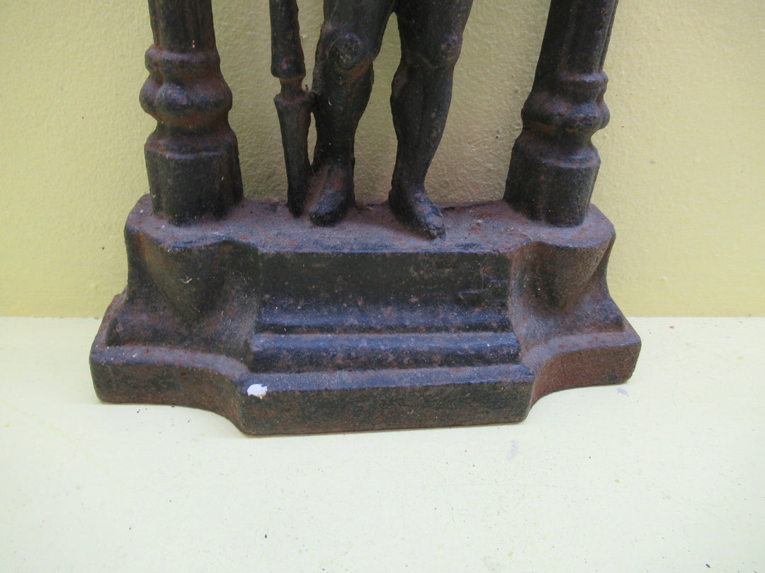 Knight in a Collum holding a Sheild Door Stop(Cira 1805) 440H x 200W x 75D