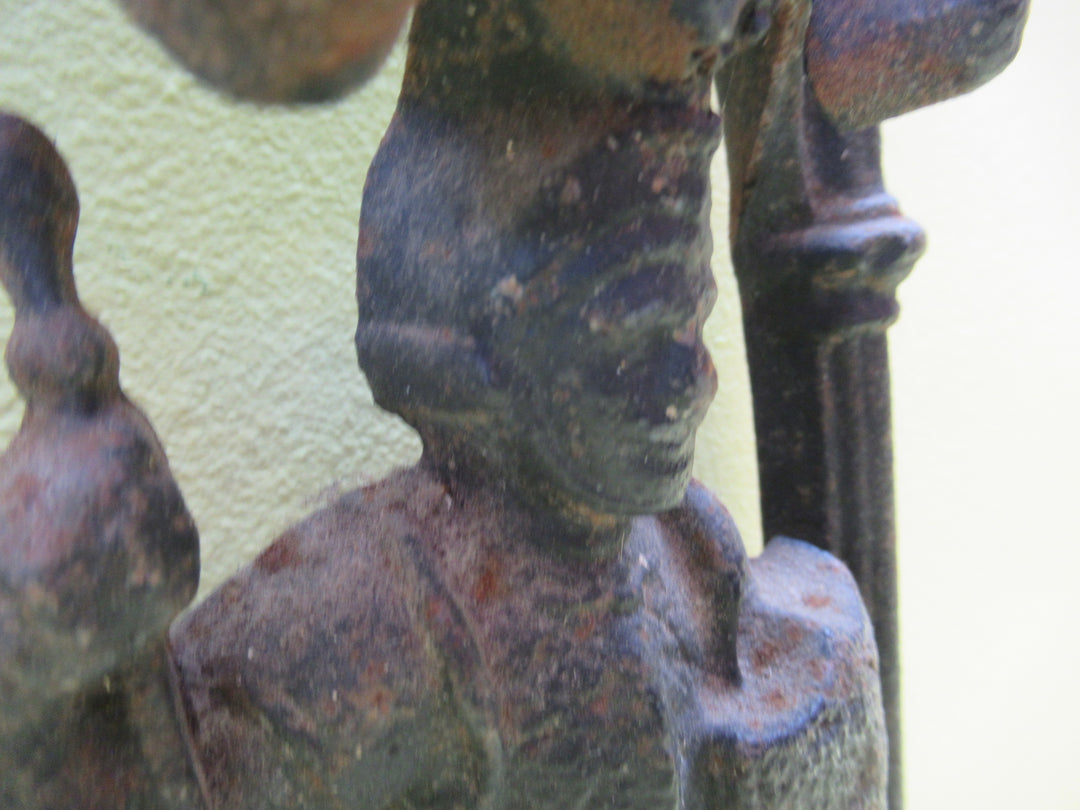 Knight in a Collum holding a Sheild Door Stop(Cira 1805) 440H x 200W x 75D