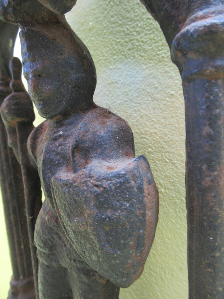 Knight in a Collum holding a Sheild Door Stop(Cira 1805) 440H x 200W x 75D