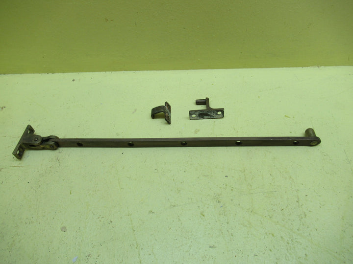 Complete Brass Nub End Casement Stay 355L x 12W