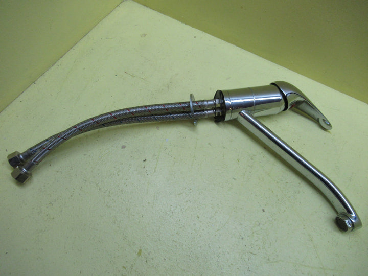 kitchen Mixer Tap with Flexi Hoses 140H x 60Dia x 240D