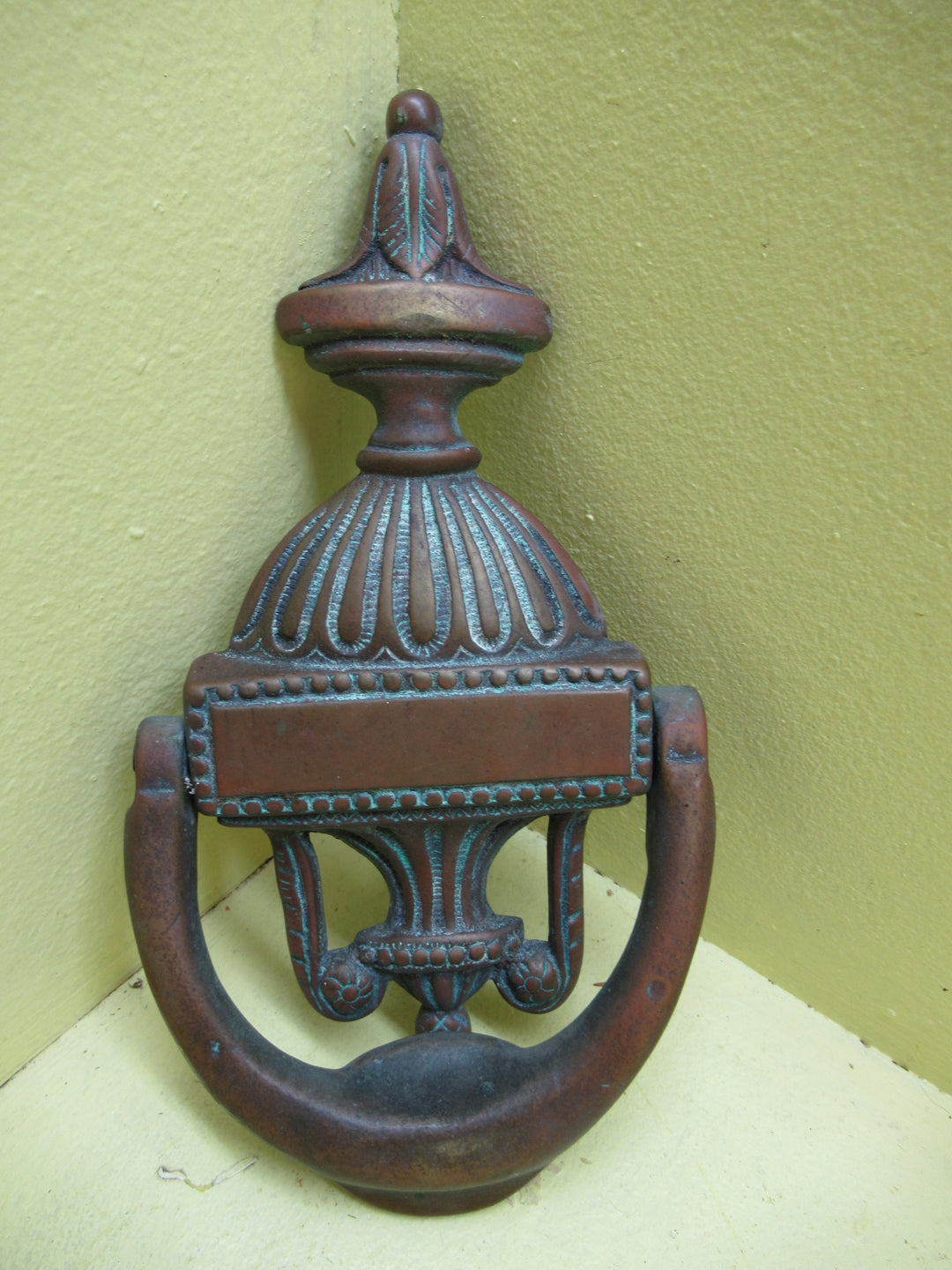 Ornate Grecian Style Brass Urn Door Knocker 195L x 115W x 30D