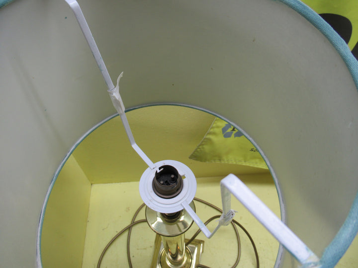 Brass Lamp Deck Top Lamp Shade 42H x 115SQ Shade 200H x 24-28W