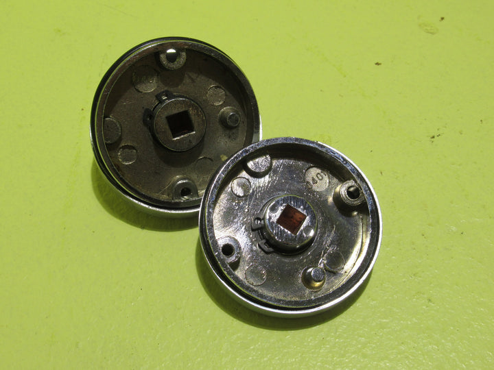 Chrome Sliding Door Thumb Turn & Release Lock 50Dia x 30 - 15H